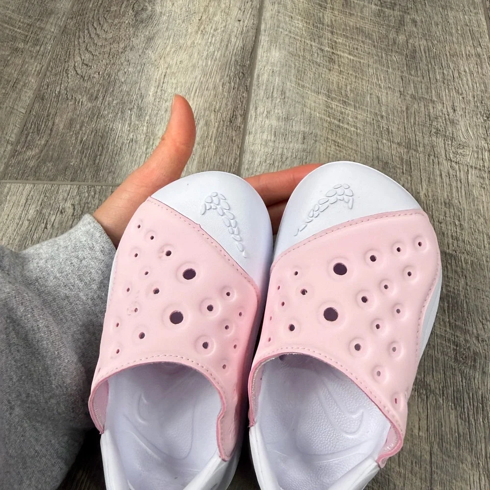 Nike Kids Pink Aqua Swoosh‎ Shoes